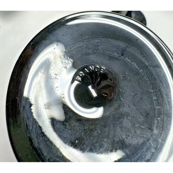 4 Vintage Luminarc Crystal Wine Glass Elegant Black Stem France - Picture 3 of 5